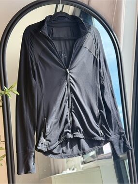 GAP Black Women's Zip-Front Utility Jacket
